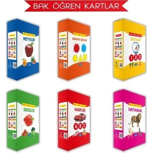 Bak Öğren Kartlar - 6 Kitap Takım