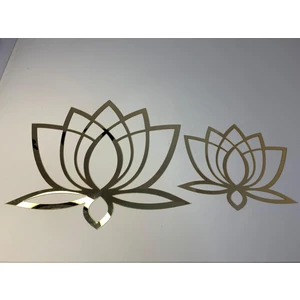 Lotus Çiçeği Pleksi Duvar Sticker 1mm