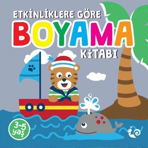 Etkinliklere Göre Boyama Kitabı - Gri (3 - 5 Yaş)
