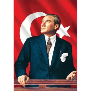 Çelik Online Atatürk Poster Bayrak 100X150 cm