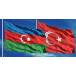 Çelik Online Türk Bayrağı Azerbaycan Gönder Bayrağı 70X105 cm