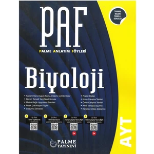 Palme Yayıncılık AYT Biyoloji Anlatımlı Föyleri