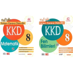 Gama Yayınları 8. Sınıf Matematik-Fen Bilgisi Kazanım Kavrama Deneme Seti
