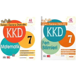 Kurmay Yayınları 7.Sınıf Matematik-Fen Bilgisi Kazanım Kavrama Deneme Seti