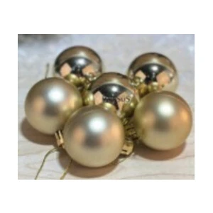 Parti Sürprizi Altın Renk Çam Ağacı Top Süs 4 cm 16 Adet