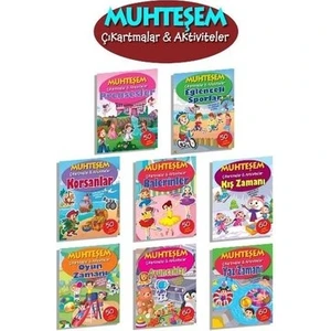Oyun Temalı Muhteşem Çıkartmalar - 8 Kitap Takım