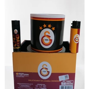 Lisanslı Galatasaray Seramik Kupa & Lisanslı Galatasaray Çakmak Set