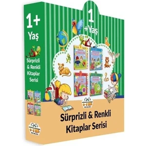 0-6 Yaş Yayınları 1+ Yaş Sürprizli - Renki Kitaplar Serisi - 4 Kitap Takım