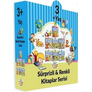 0-6 Yaş Yayınları 3+ Yaş Sürprizli - Renki Kitaplar Serisi - 7 Kitap Takım