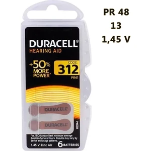PR41 - 312 Işitme Cihazı Pili 6 Adet