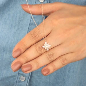 Miavi Silver 925 Ayar Gümüş Umut Çiçeği Kolye 