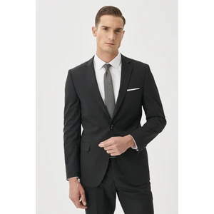 ALTINYILDIZ CLASSICS Erkek Siyah Slim Fit Dar Kesim Mono Yaka Takım Elbise