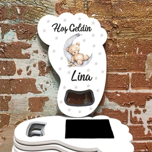 Otuz9 Reklam Otuz9 Ayak İzi Açacaklı Magnet - Çocuk - Bebek - Doğum Günü - Baby Shower - Yeni Doğan - Sünnet - Mevlüt - Diş Buğdayı (25 Adet)