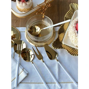 Allegra White Gold 5 Parça Sosluk Kepçe Seti