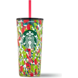 Starbucks®  Konfeti Desenli Pipetli Cam Termos 532ML - 11128502