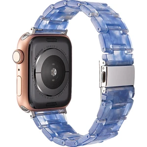 Apple Watch Uyumlu 38-40MM KRD25 Resin Mavi Kordon