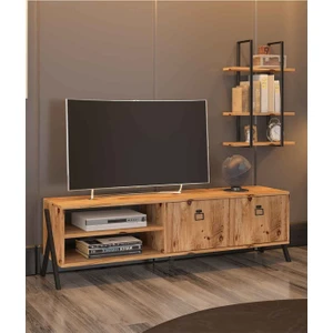 Avm Park Yanke Tv 150 Atlantik Çam Metal Raflı