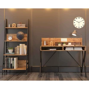 Avm Park Yanke Çalışma Masası+Kitaplık Atlantik Çam