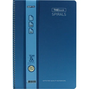 A4 Thebook Sprirals Spiralli Sert Kapak Çizgisiz Defter 100 Yaprak