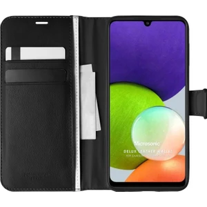 Samsung Galaxy A22 4g Kılıf Delux Leather Wallet Siyah