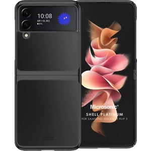 Samsung Galaxy Z Flip 3 Kılıf Shell Platinum Siyah