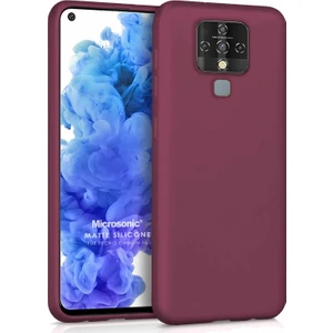 Matte Silicone Tecno Camon 16 Kılıf Mor