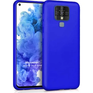 Matte Silicone Tecno Camon 16 Kılıf Mavi