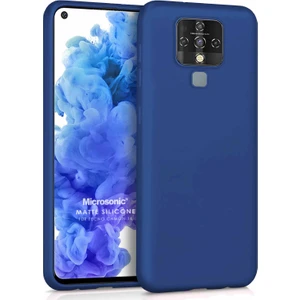 Matte Silicone Tecno Camon 16 Kılıf Lacivert
