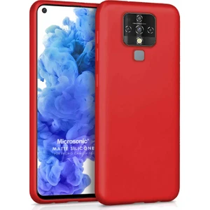 Matte Silicone Tecno Camon 16 Kılıf Kırmızı
