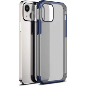 Apple iPhone 13 Mini Kılıf Frosted Frame Lacivert
