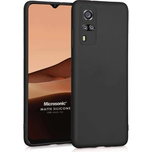 Matte Silicone Vivo Y51 Kılıf Siyah