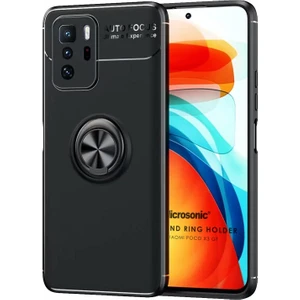 Xiaomi Poco X3 Gt Kılıf Kickstand Ring Holder Siyah