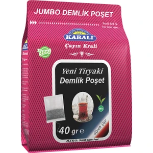 Karali Çay Tiryaki Jumbo Demlik Poşet Çay 25x40 gr