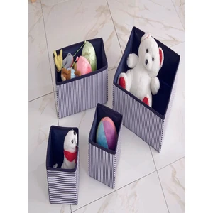 Rope Home Lacivert Çizgili Çekmece Içi Organızer Set