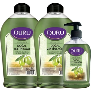 Natural Olive Zeytinyağlı özü Sıvı Sabun 1.5 Lt & 1.5lt & 300 ml Duru