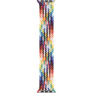Apple Watch Uyumlu Series 7 45MM Kordon, (Medium Size, 147MM) Braided Solo Loop Band Pride Edition