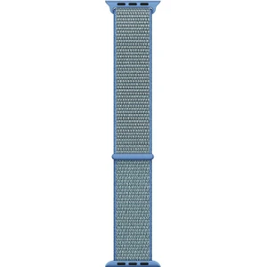 Apple Watch Uyumlu Series 7 45MM Hasırlı Kordon Woven Sport Loop Mavi
