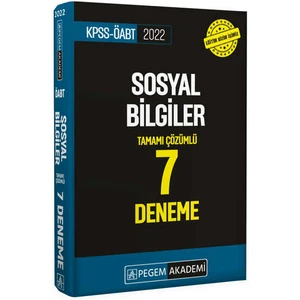 Pegem Akademi Yayıncılık 2022 KPSS ÖABT Sosyal Bilgiler 7 Deneme