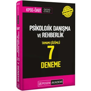 Pegem Akademi Yayıncılık 2022 KPSS ÖABT Psikolojik Danışma ve Rehberlik 7 Deneme