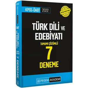 Pegem Akademi Yayıncılık 2022 KPSS ÖABT Türkdili ve Edebiyatı 7 Deneme