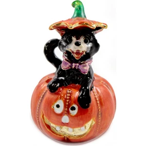 Thimbles & More Halloween Siyah Kedi Balkabağı Koleksiyonluk Yüksük