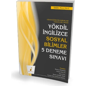 Pelikan Yayınları YÖKDİL  Ingilizce Sosyal Bilimler 5 Deneme Sınavı