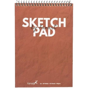 Academy Sketch Pad Üstten Spiralli A5 80 gr 50 Yaprak