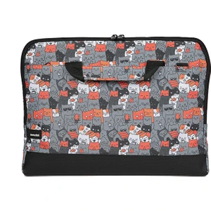 15.6'' Taban Korumalı, Omuz Askılı, Desenli  Notebook Laptop Macbook Çantası - Catlantis