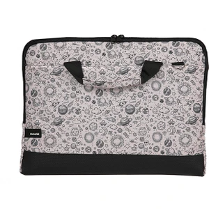 15.6'' Taban Korumalı, Omuz Askılı, Desenli  Notebook Laptop Macbook Çantası - Space