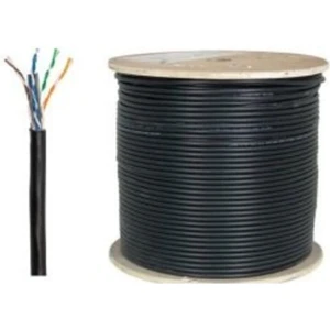 100 Metre Dı Ş Ortam Için Cat 6 Internet Kablosu Siyah