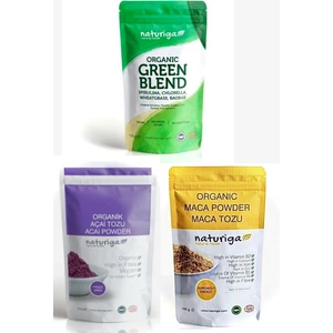 Acai Tozu 50 gr, Maca Tozu 100 gr Yeşil Karışım 100 gr 3'lü Fırsat Paketi