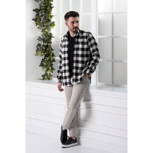 Slimfit Ekoseli Erkek Oduncu Gömlek