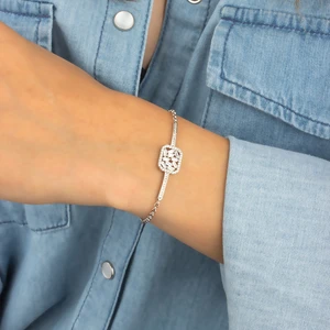 Ravza Gümüş 925 Ayar Gümüş Baget Taşlı Bileklik 