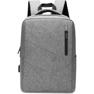 Moda Seyahat Sırt Çantası, 15.6 Inç Dizüstü Bilgisayar Sırt Çantası, Okul Çantası, Iş Çantası, USB Şarj Portlu Erkek Su Geçirmez Iş Çantası